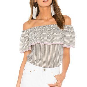 NWT Bailey 44 Fetir striped off shoulder  size S